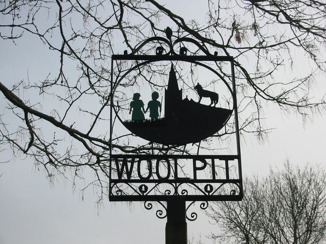 Sign of Woolpit, England