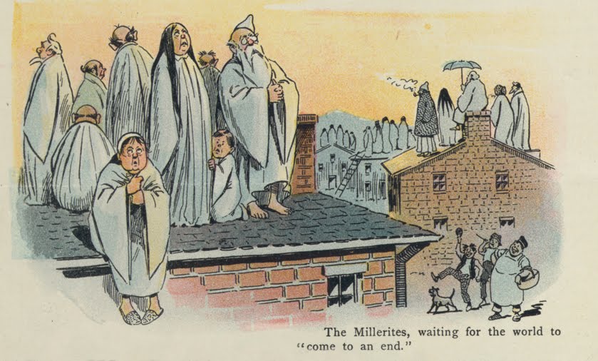 Cartoon of Millerites Waiting to Ascend